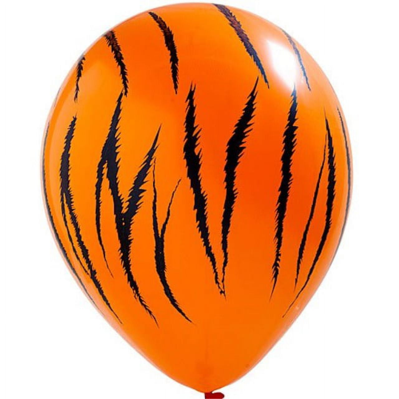 SHINDIGZ wild jungle safari tiger print balloons party supplies decorations package of 12