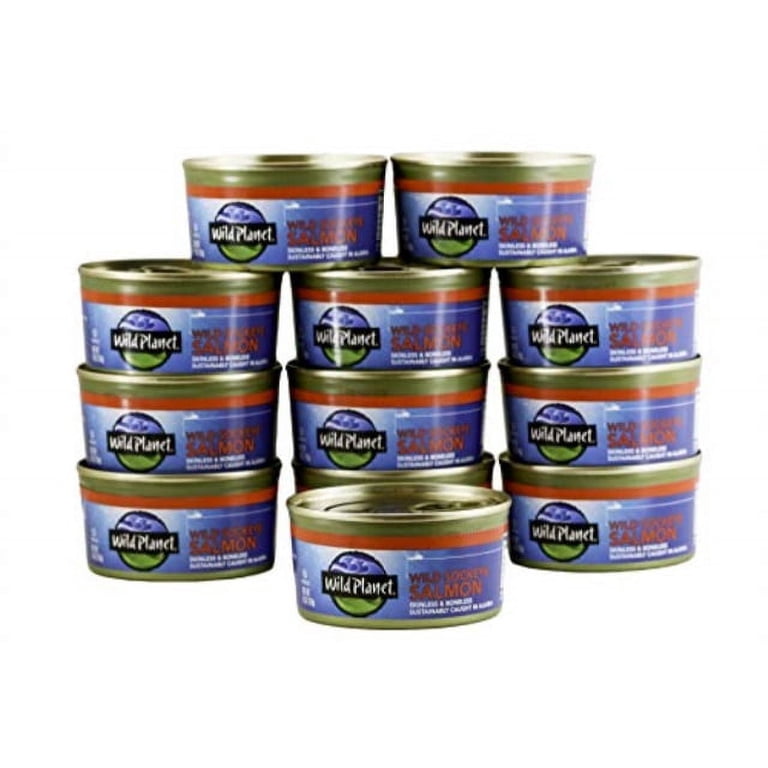 wild planet wild sockeye salmon, skinless & boneless, 6 ounce