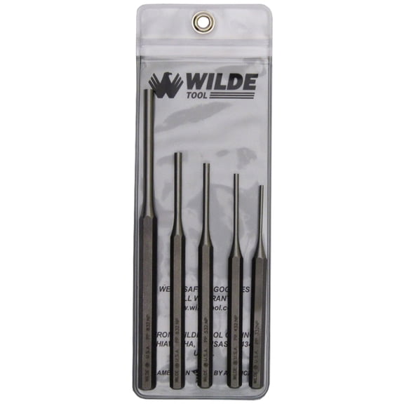 Wilde Tool PP 5 Pin Punch Set, 5-Piece