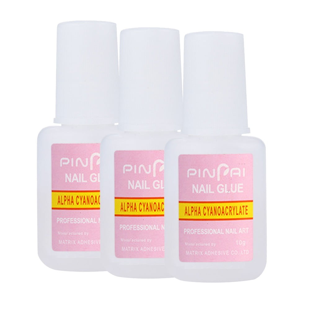 wileqep Nail Art Glue False Strong 10g With Brush Art Tip Adhesive Lady