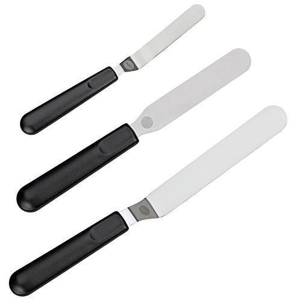 Baking Spatulas Set with Stainless Steel Blade – Set of 3