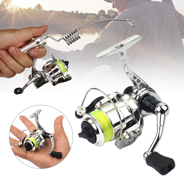 Walbest Upgraded XM100 Mini Metal Fishing Reel Spinning Wheel Bearing Fish  Tackle Gear Stainless Steel Smooth Drag Fishing Reels - Walmart.com