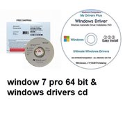WINDOW 7 PRO 64 BIT DVD & KEY .. WITH DRIVER PACK CD...FREE SHIPPING