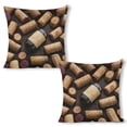 thumbnail image 1 of wine corks Linen toss pillowcase decoration pillowcase gifting preferred 24x24 inch cushion cover 2 sets sofa pillowcase sofa bedroom living room car, 1 of 8