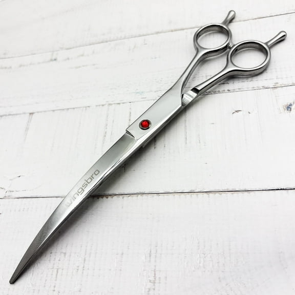wingbro 8 inches Pet Grooming Scissors Down Curved Tip