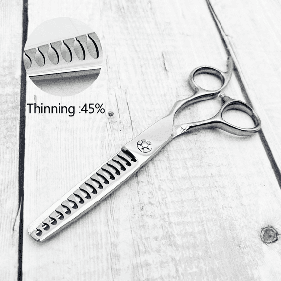 wingsbro 6.7 inches Silver Hair Cutting Scissors for Men and Women, Professional Salon Barber Hairdressing Scissors