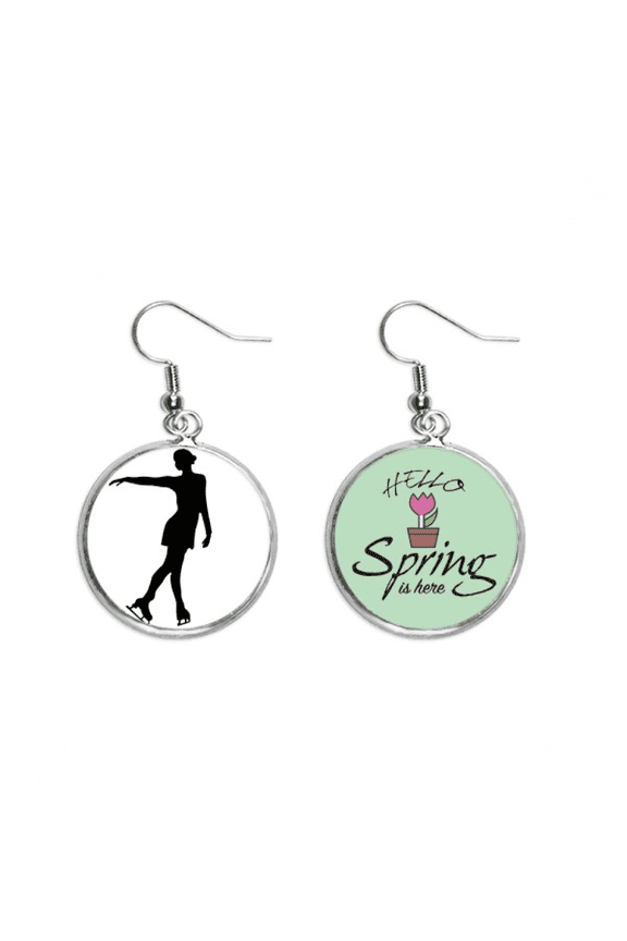 winter female skating sport pattern decoration dangle season sp earring jewelry