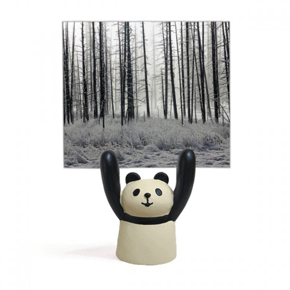 winter snow trees frost Memo Holder Cartoon Animal Panda Stand Decoration