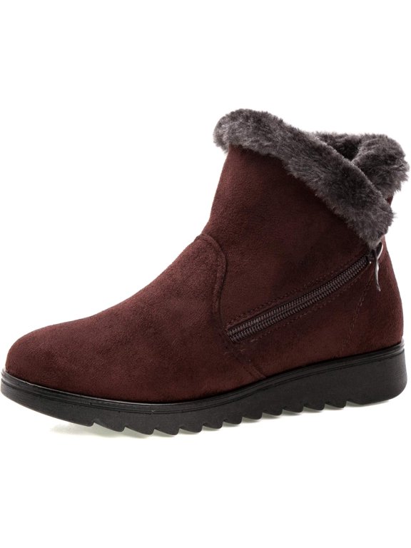 winter warm women's snow boots button cotton shoes