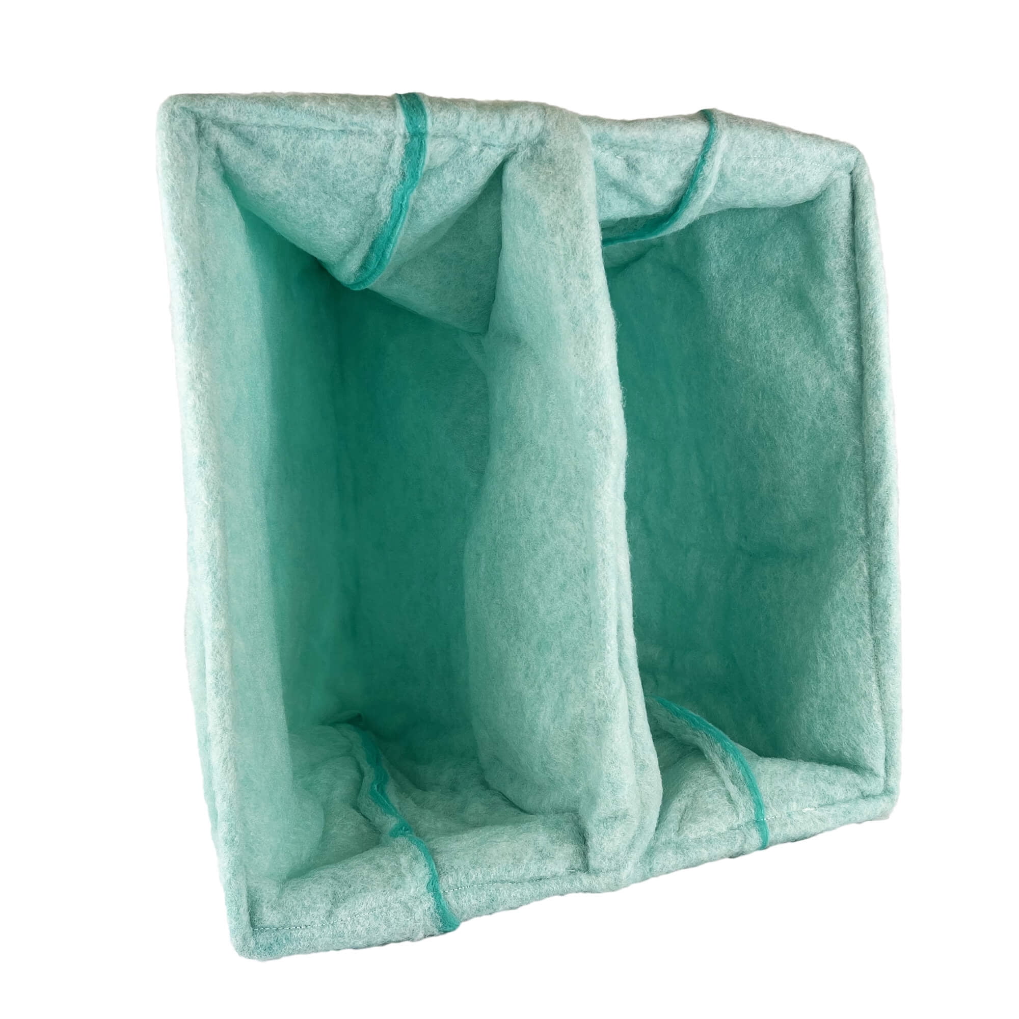 wioboy High-capacity Paint Booth Exhaust Filter Bag, 2 Pocket, 20" x 20" x 15" (10/case)