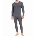 thumbnail image 1 of wirarpa Men's Lightweight Thermal Underwear Set, Cotton Warm Long Johns Base Layer for Cold Weather & Outdoor Deep Grey S-2XL, 1 of 8