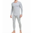 thumbnail image 1 of wirarpa Men's Lightweight Thermal Underwear Set, Cotton Warm Long Johns Base Layer for Cold Weather & Outdoor Grey S-2XL, 1 of 8