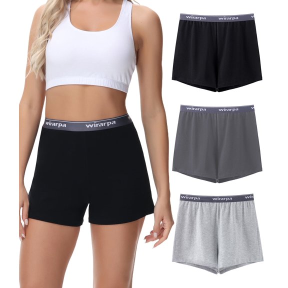 wirarpa Summer Pajama Pants Women Soft Sleep Shorts Casual Lounge Shorts High Waist Pajama Bottom 3 Pack Multicolor Small