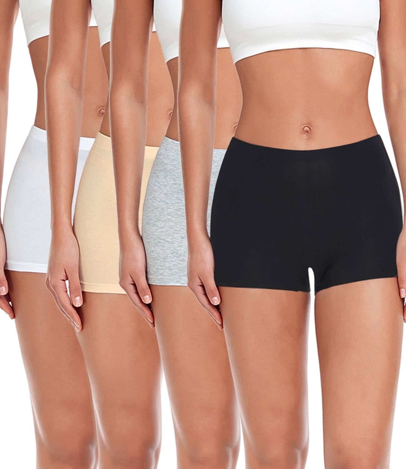 Underworks Women's Cotton Spandex Boxers Bloomers Boyleg