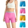 thumbnail image 1 of wirarpa Women's Cotton Boxer Briefs Anti-Chafing Boyshorts Panties 5.5" Inseam 4 Pack(XL, Multi-color), 1 of 1