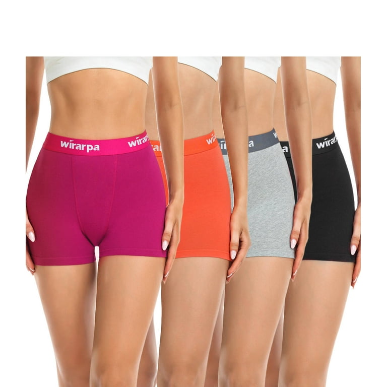 Wirarpa Multicolored 4 Pack Boyshort Underwear Women's Size Medium NEW -  beyond exchange