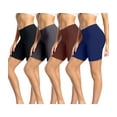 thumbnail image 1 of wirarpa Women's Cotton Boxer Briefs Underwear Anti Chafing Under Shorts Multicolor 4 Pack Size 5, 1 of 6