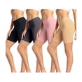 thumbnail image 1 of wirarpa Women's Cotton Boy Shorts Underwear Anti Chafing 4 Pack Long Leggings Plus Panties Multicolor Size 9, 1 of 6