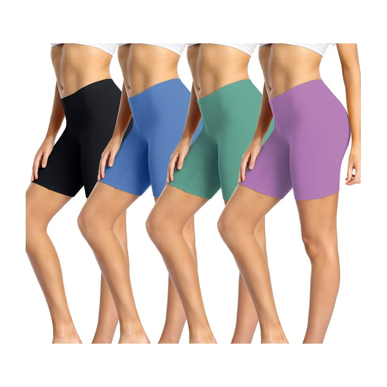 wirarpa Women's Cotton Boy Shorts Underwear Anti Chafing Soft Biker Short  Plus Boy Shorts Panties Multicolor Size 10 
