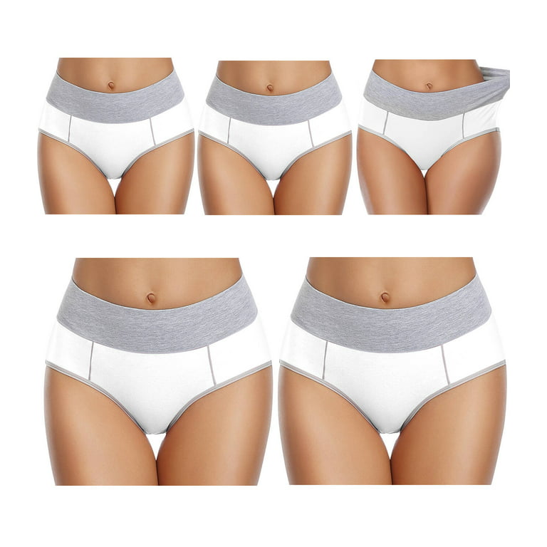 wirarpa Women's Cotton Underwear Comfy Mid Waisted Plus Size