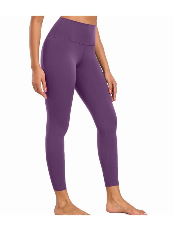 Women's High Waisted Gym Leggings Ladies Soft Yoga Pants 25" Workout Running Sports Leggings for Women
