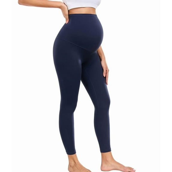 wirarpa Women's Maternity Leggings Over Bump 25" Workout Leggings Pregnancy Soft Belly Support Yoga Pants