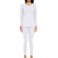 thumbnail image 1 of wirarpa Women's Lightweight Thermal Underwear Set,Cozy Cotton Long Johns Pajamas for Fall & Winter White S-2XL, 1 of 8