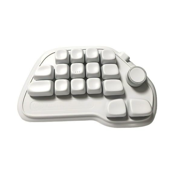 wireds USB Mechanical Number Pad 17 Hot Swappable with RGBs Backlight and PBTs Keycaps VIA Programmable for Laptop P