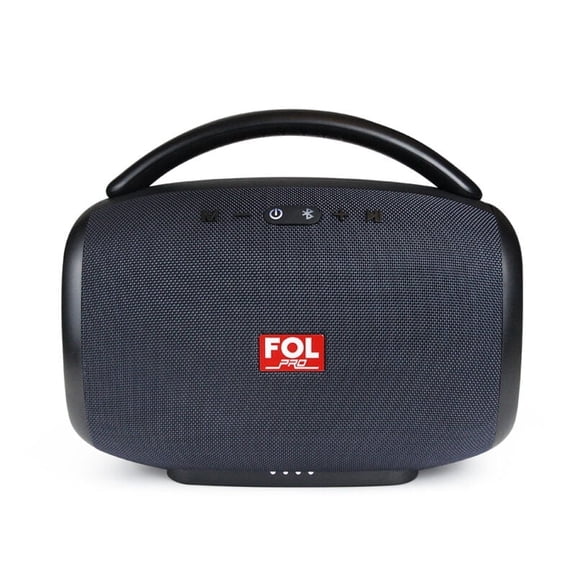 FOL FS-R213 Loud Bluetooth Party Speaker, 50W Wireless Speaker with LED Lights, Rechargeable Outdoor Speaker with FM Radio, USB/AUX/TF Card