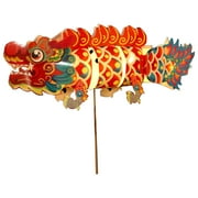 wirlsweal 1 Set Chinese New Year Dragon Lantern Holiday Party Handmade Plastic Lantern for Spring Festival LED Glowing Dragon Ornaments for Indoor Outdoor Shopping Mall Garden Decoration