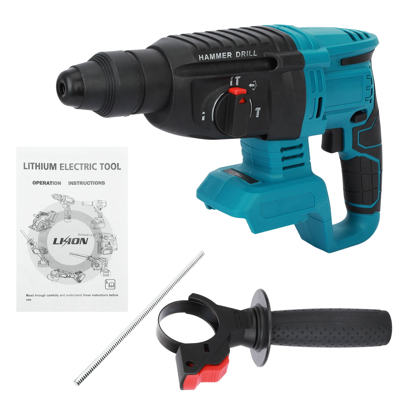 wirlsweal 3 in 1 Heavy Duty Rotary Hammer Drill, Cordless Brushless