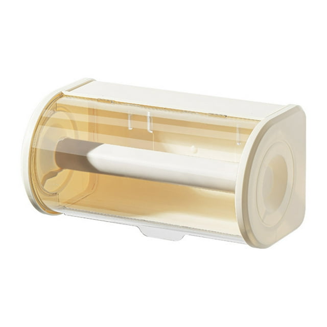 wirlsweal Dust Cover Paper Towel Holder Bathroom Roll Paper Holder Wall
