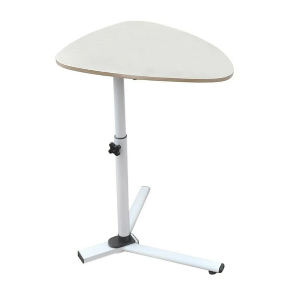 wirlsweal Modern Triangle Stand Adjustable Height 360 Degree Rotatable Bedside Table Lifting Moveable Sofa Side End Laptop Desk