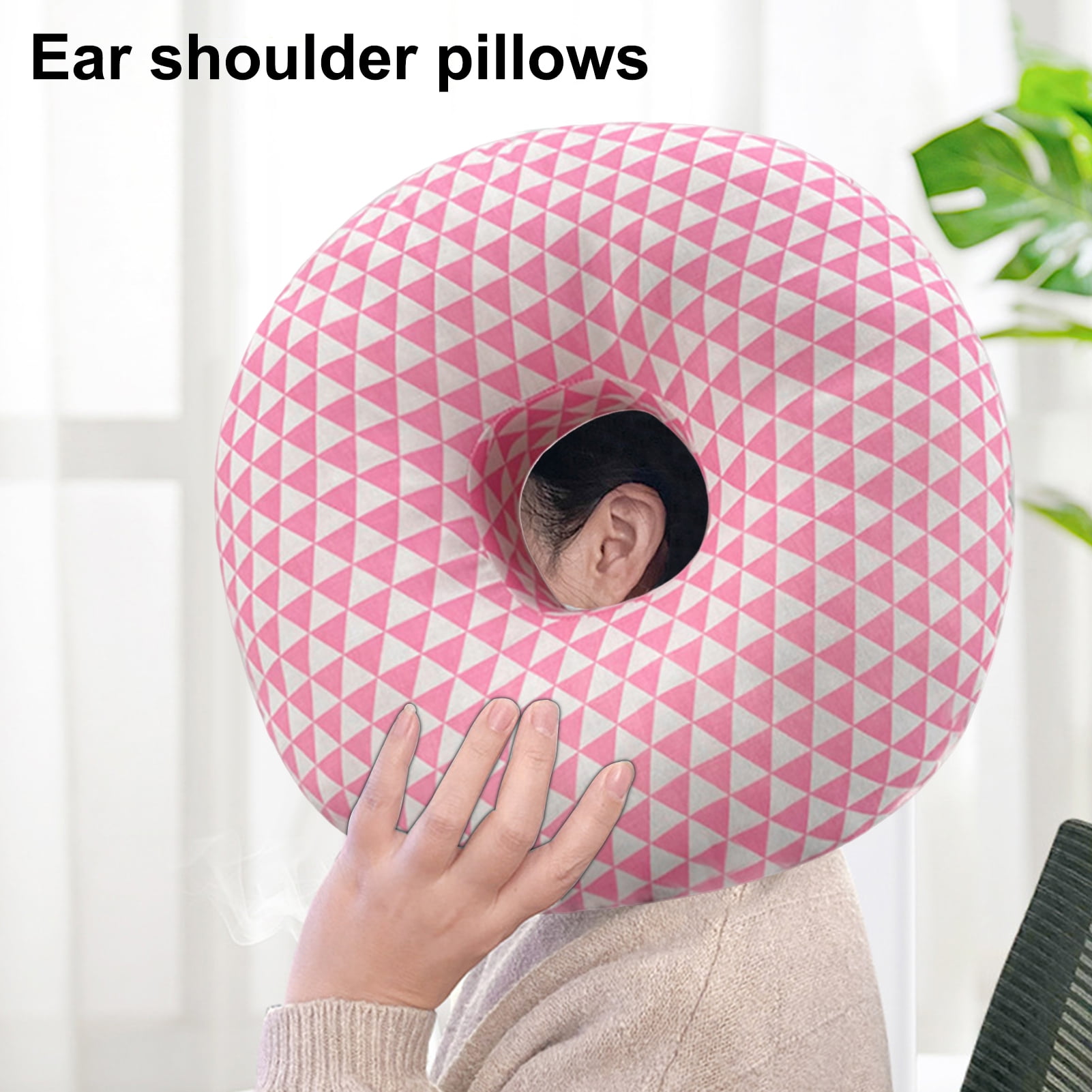 wirlsweal Single Hole Ear Pillow Ear Inflammation Pillow Circular