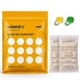 thumbnail image 1 of wisedry 20 Gram [12 Packs] Rechargeable Silica Gel Packets Microwave Fast Reactivate in 2MINS Moisture Absorber Desiccant Packs with Orange Indicating Beads Food Grade, 1 of 7