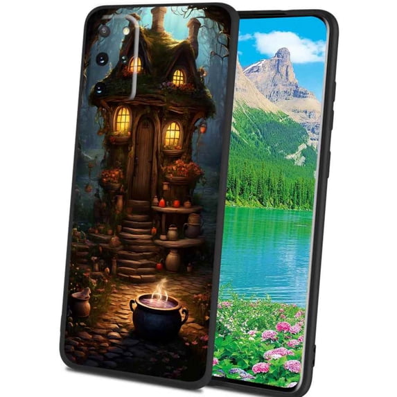witch-s-cottage-1 Phone Case, Designed for Samsung Galaxy S20+ Plus Case Soft Silicon for women girls boys wife gift,Shockproof Phone Cover