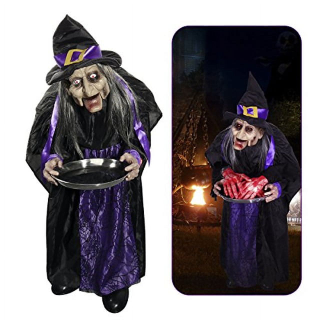 witches for halloween, pbpbox 43" halloween animated witch props
