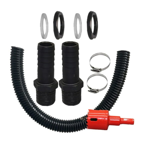with 50cm Flexible Connection Hose Pipe And Fittings, Connects Downpipe