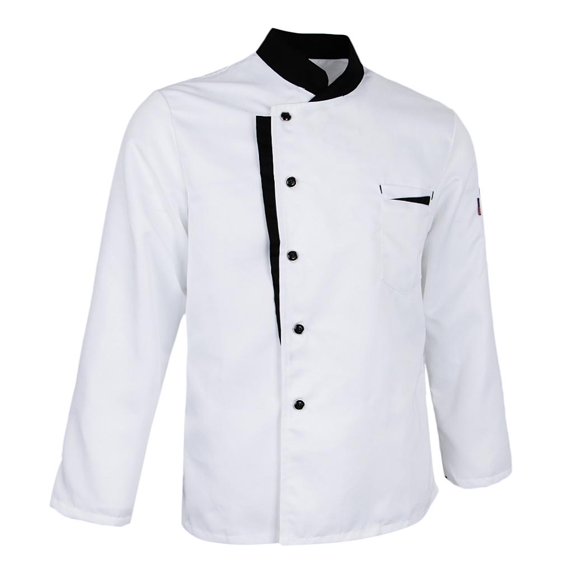 with Fastener Long-sleeved Chef' L