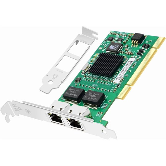with Intel Chipset 82546 Dual Port Gigabit 8492MT PCI Server Network Card 1000M RJ45 NIC Ethernet Desktop Adapter