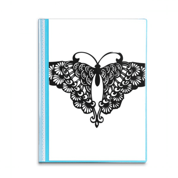 with Ruffle Wing Outline Book Sheet Protectors Portfolio Binder Folder