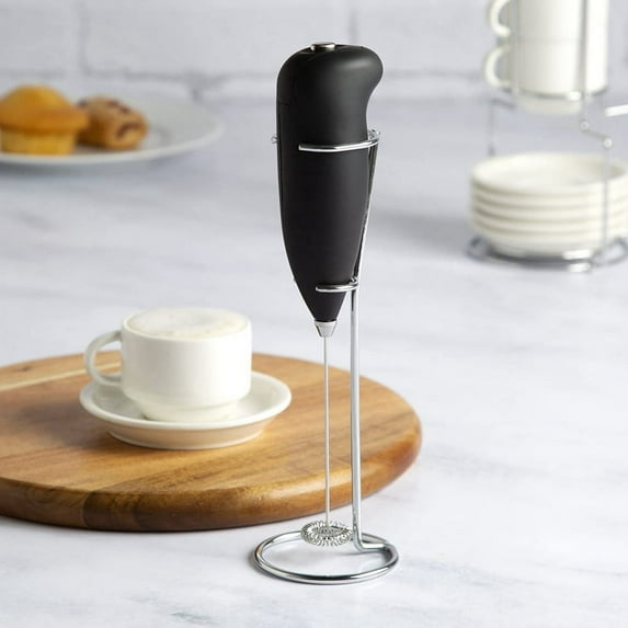 with Stand Handheld Whisk Drink Foamer Mini Blender Mixer for Coffee Frappe Matcha Espresso