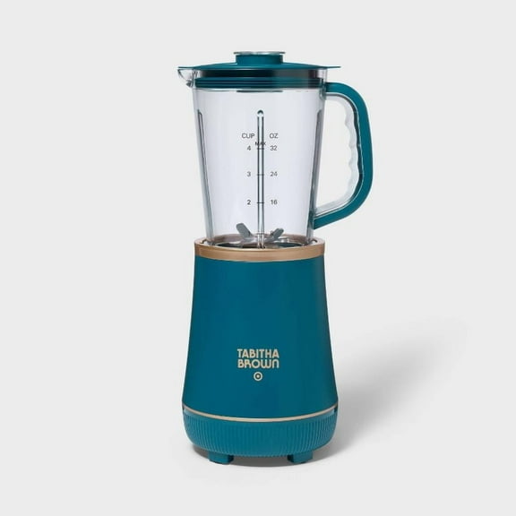 with Travel Cup - Tabitha Brown : Teal, Stainless Steel Blades, 700W, Dishwasher-Safe