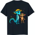 thumbnail image 1 of with Yellow Hat & Brown Creature Graphic T-Shirt Fun Fantasy Design, 1 of 5