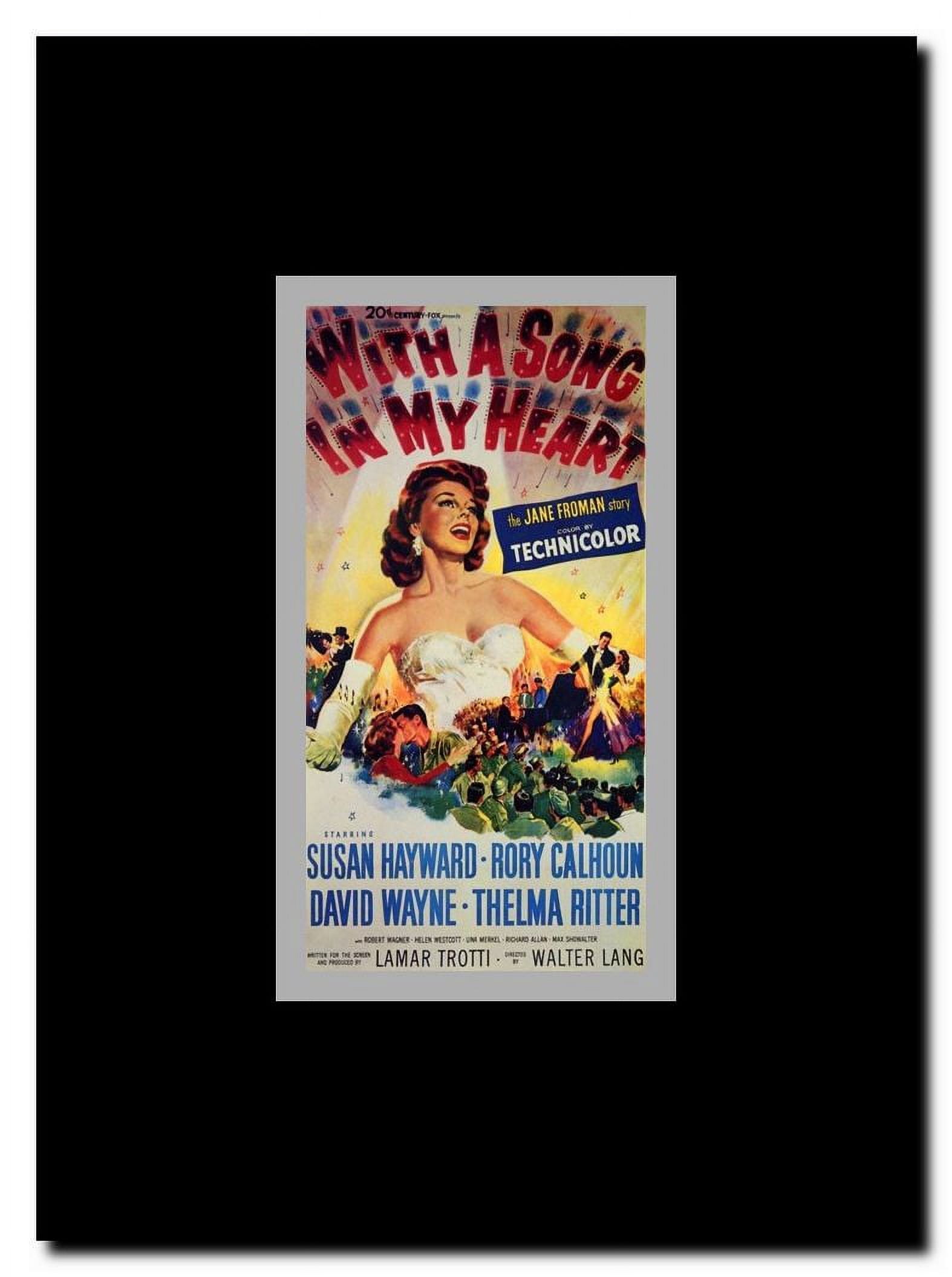 with a Song in My Heart Framed Movie Poster