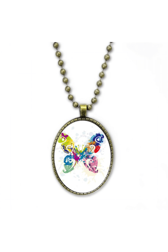 with floral patterns necklace vintage chain bead pendant jewelry collection