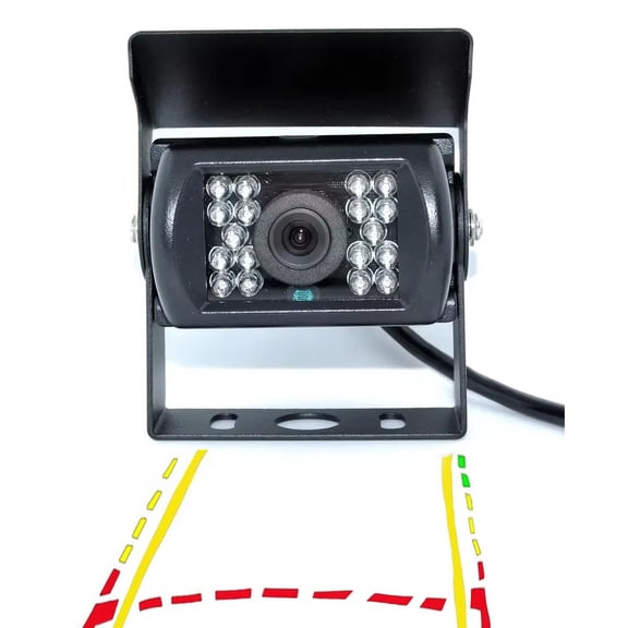 with parking line Bus CCD Car Rear View Camera rearview parking 120 Degree 18 IR Nightvision Waterproof Bus Truck Camera