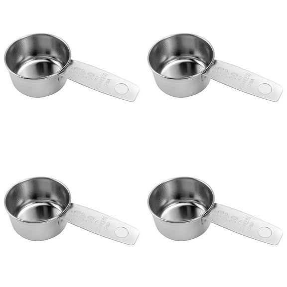 witspace 1/8 Cup Measuring Cup, 30ml Scoop, Stainless Steel Measuring Cups, Coffee Scoops, Measuring Scoops for Canisters Tablespoon Measure Spoon, Short Handle Cooking Measuring Scoop (30ml)