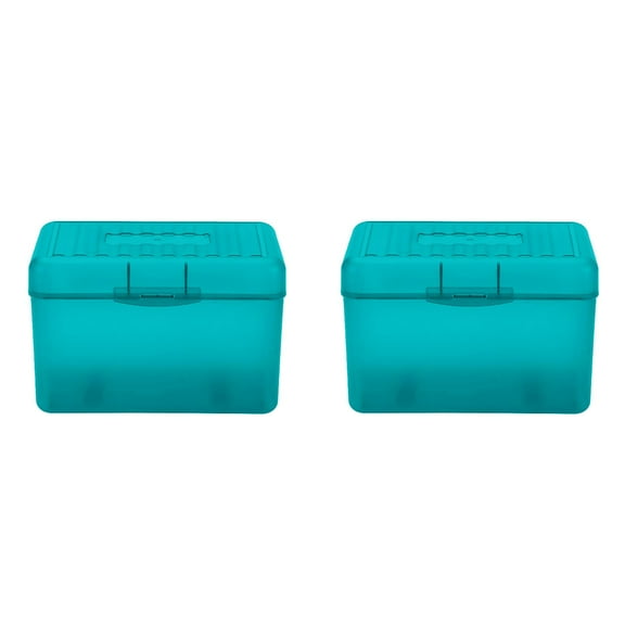 witspace 3 x 5 inch Index Card Box - Index Card Holder Notecard Box Recipe Card Box Plastic Storage Organizer for Filling Index Cards, Note cards, Flashcards, Recipes and Addresses(Colorful)