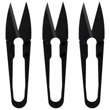 witspace 4 Pieces Mini Shears Garden Scissors, Coated Premium Hedge Shears, Stainless Steel Rose Shears, Pruning Shears Bonsai Tool, Cutting Tool for Sewing Gardening